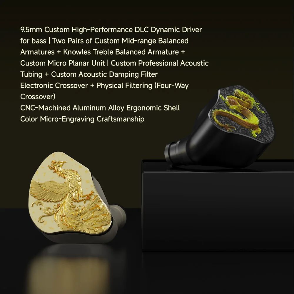 CVJ Mythera 1DD+4BA+Knowles Hybrid IEMs