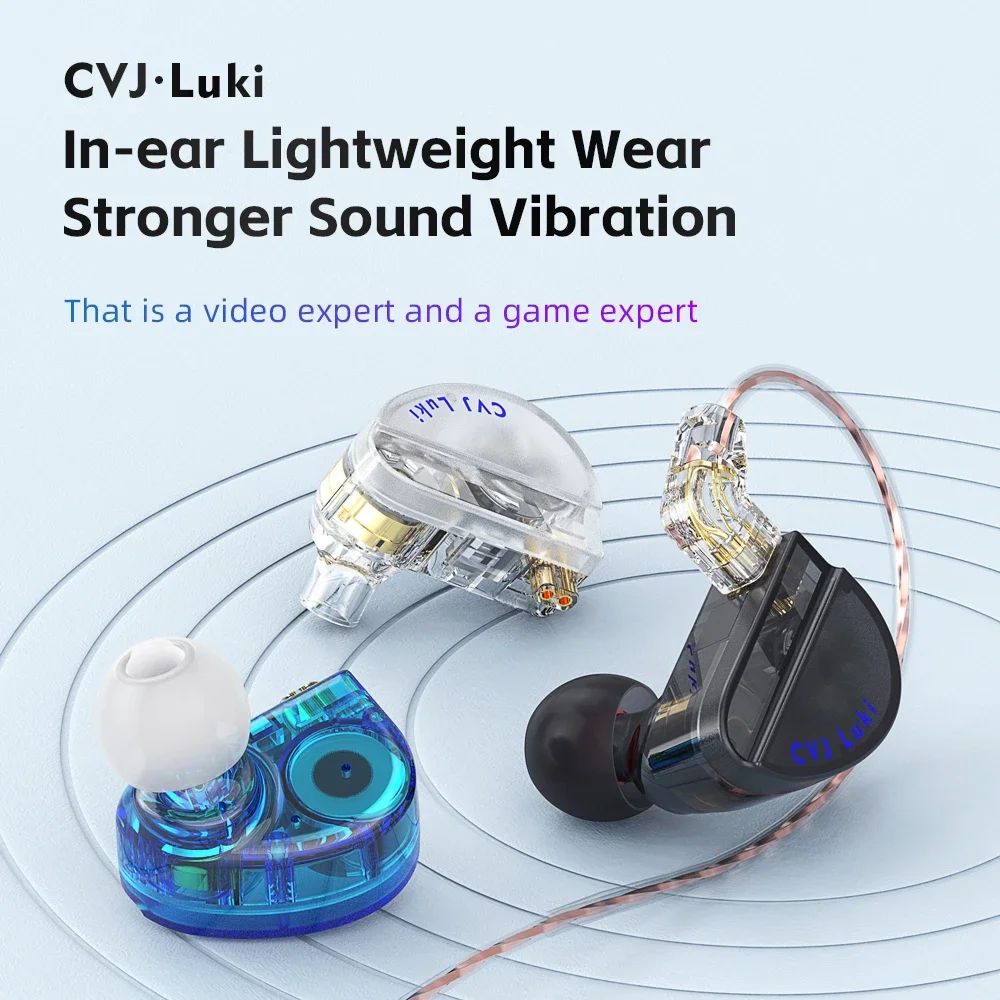 CVJ Luki Dual Vibration Unit Earphones