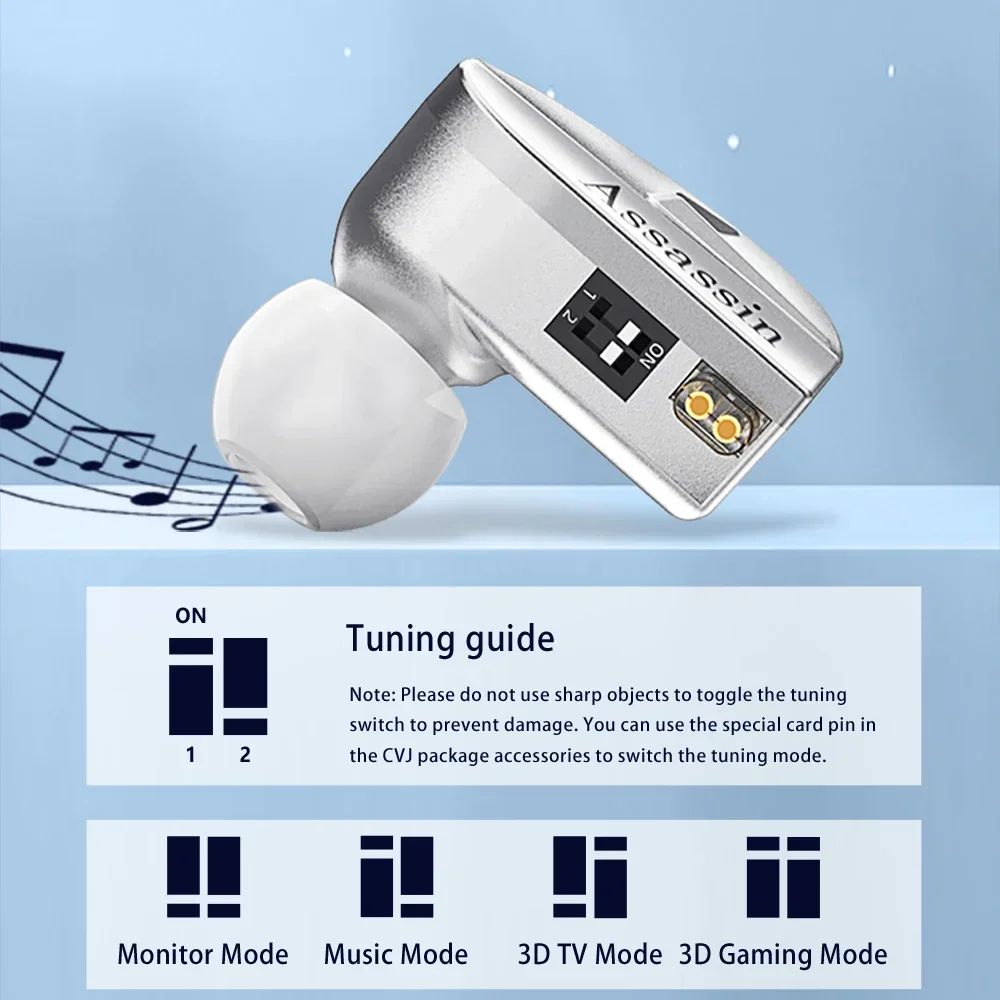 CVJ Assassin Wired Gaming Earphones with Mic