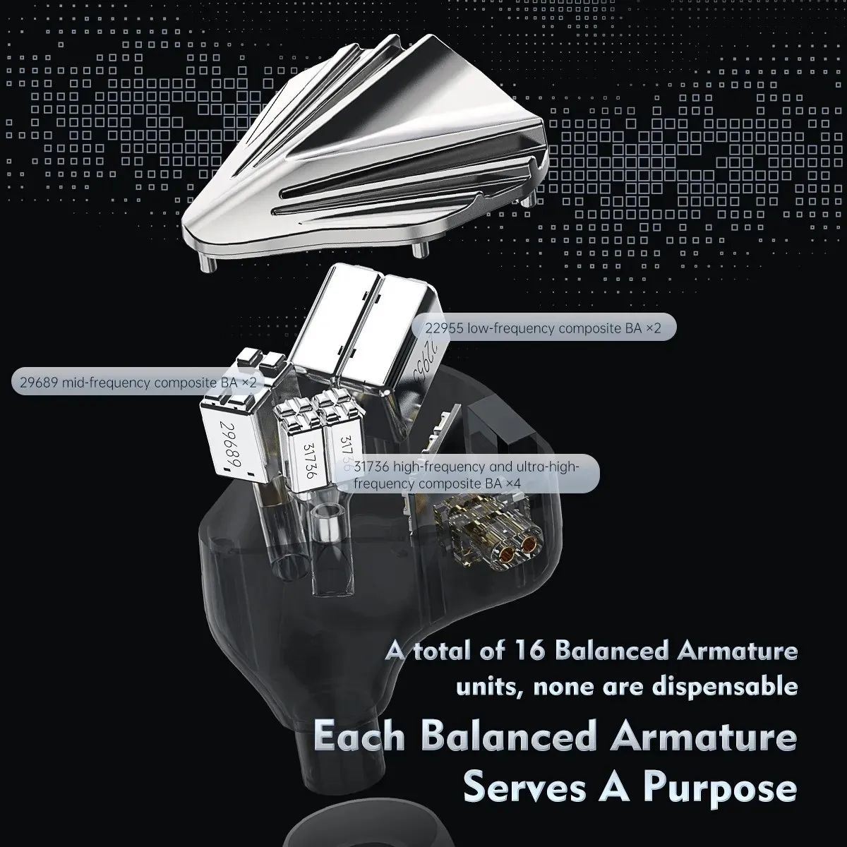 CVJ Kumo 16BA Balanced Armature IEMs