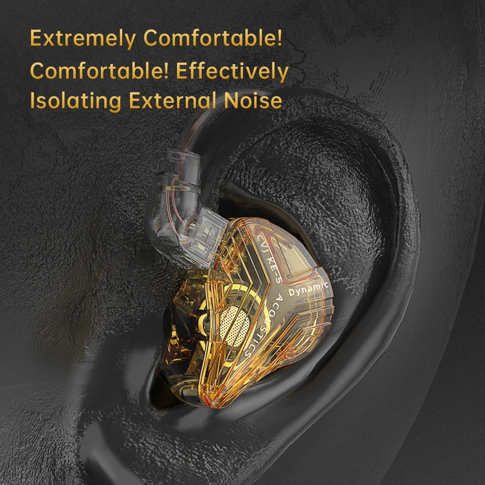 CVJ KE-S Dual Magnetic Dynamic Earphones (Mic)