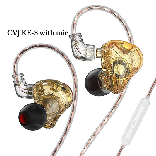 CVJ KE-S Dual Magnetic Dynamic Earphones (Mic)