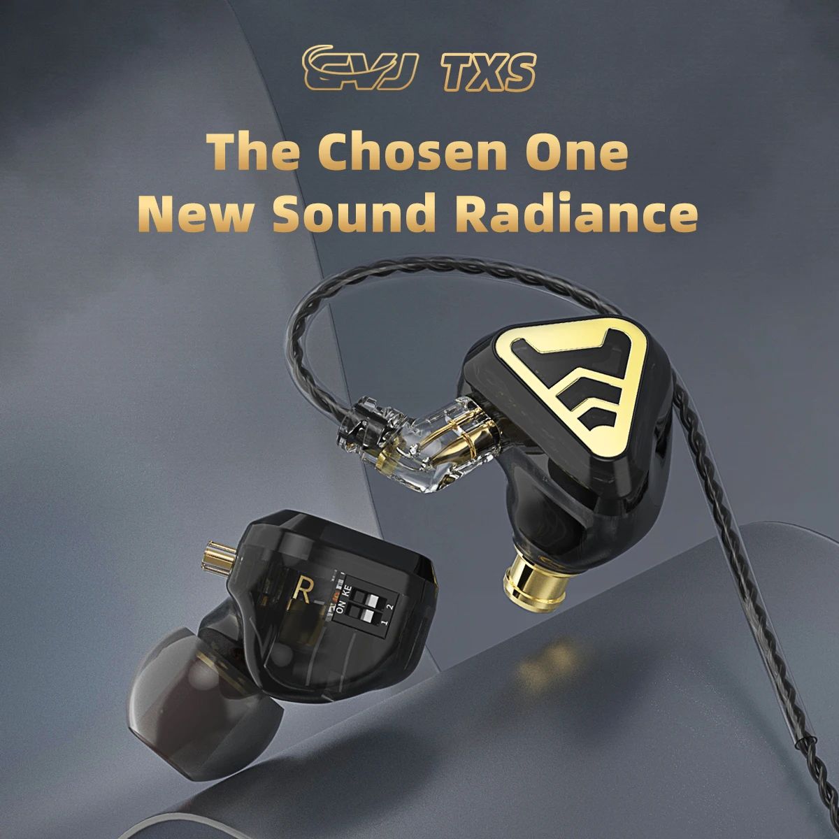 CVJ TXS Dual Magnet Dynamic Earphones (Mic)