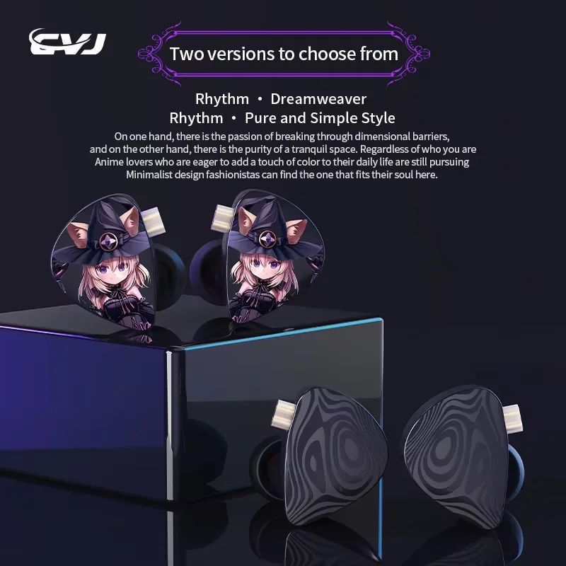 CVJ Night Elf Triple Dynamic IEMs (Mic)