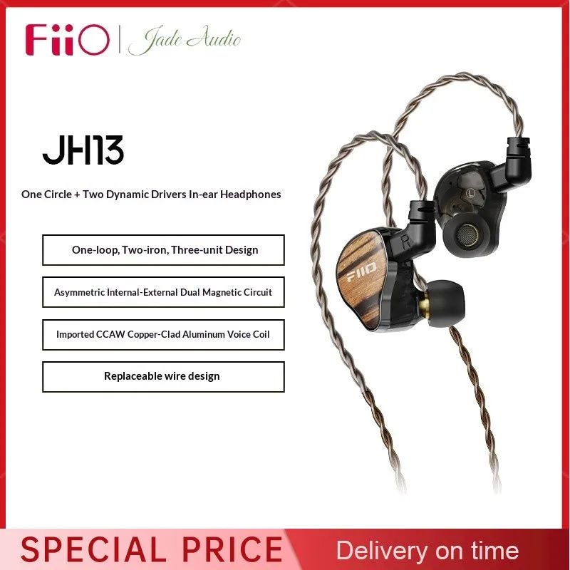 FiiO JH13 Hybrid Driver In-Ear Monitors