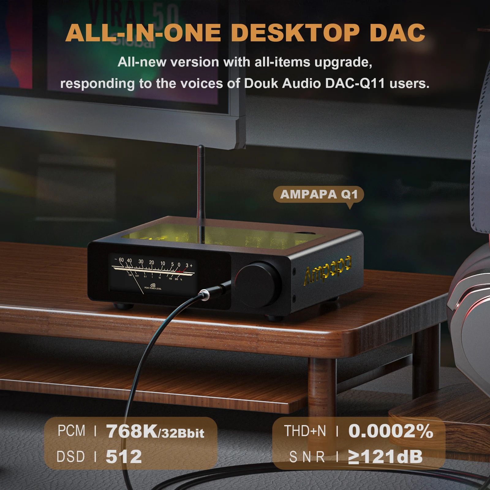 Douk Audio Q1 HiFi USB DAC Bluetooth Receiver - view 2