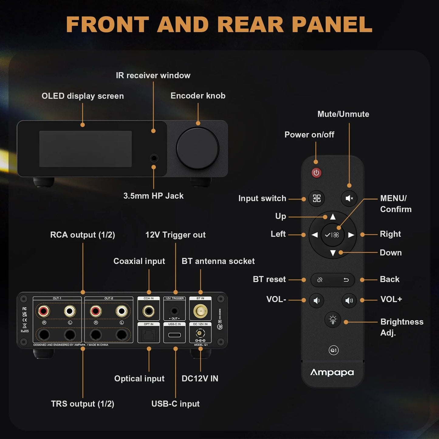 Douk Audio Q1 HiFi USB DAC Bluetooth Receiver - view 4