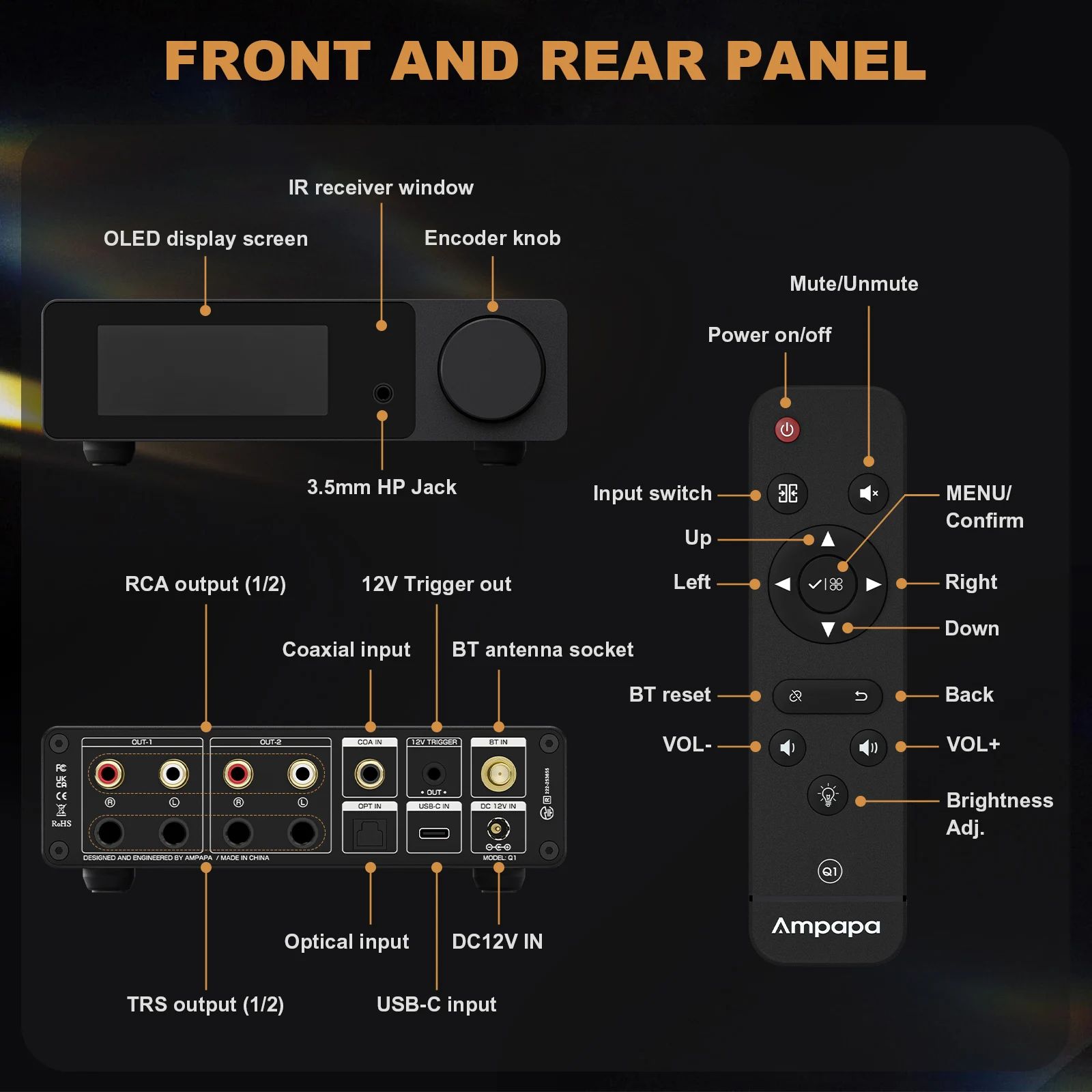 Douk Audio Q1 HiFi USB DAC Bluetooth Receiver - view 4