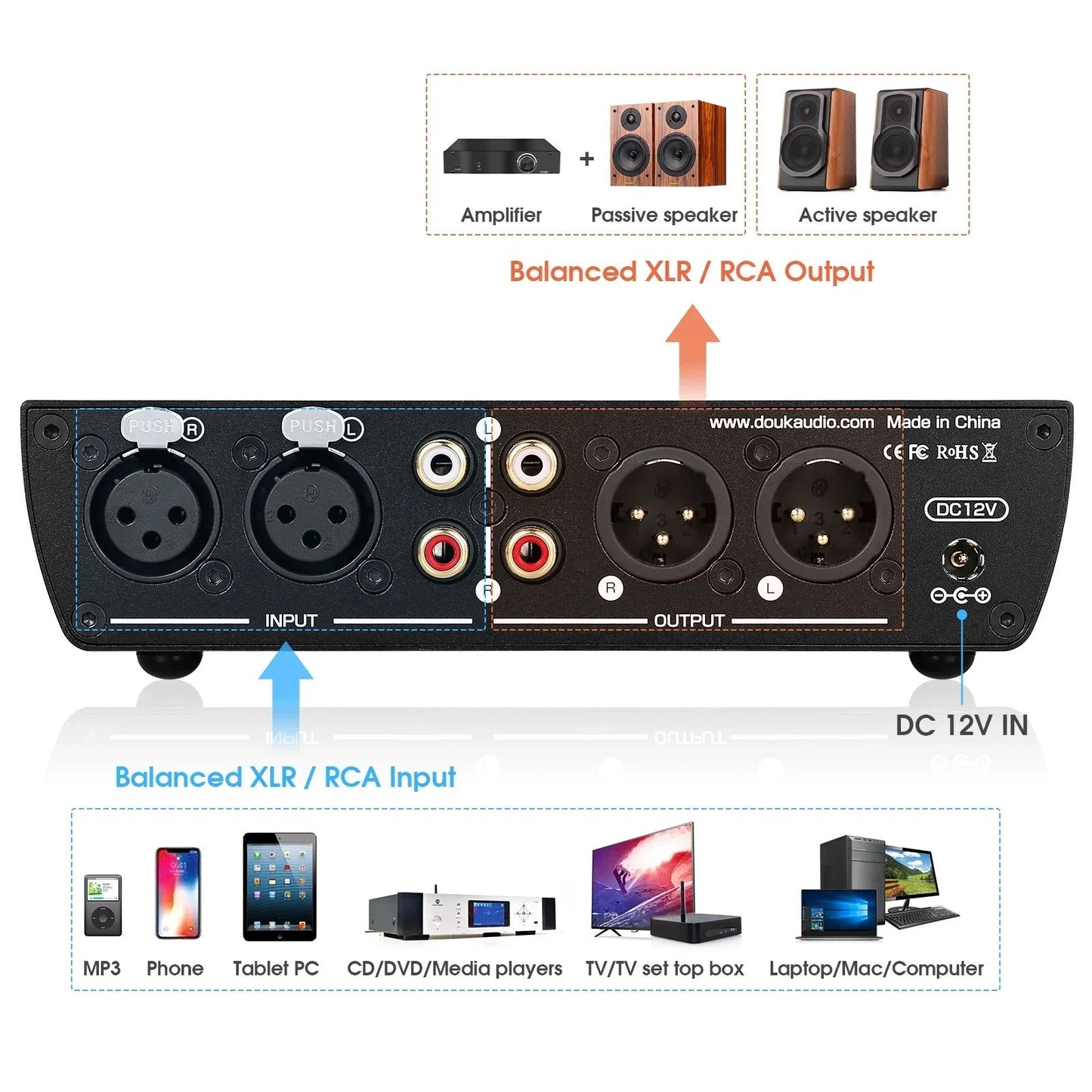 Douk Audio T7 Balanced EQ Preamplifier - view 2