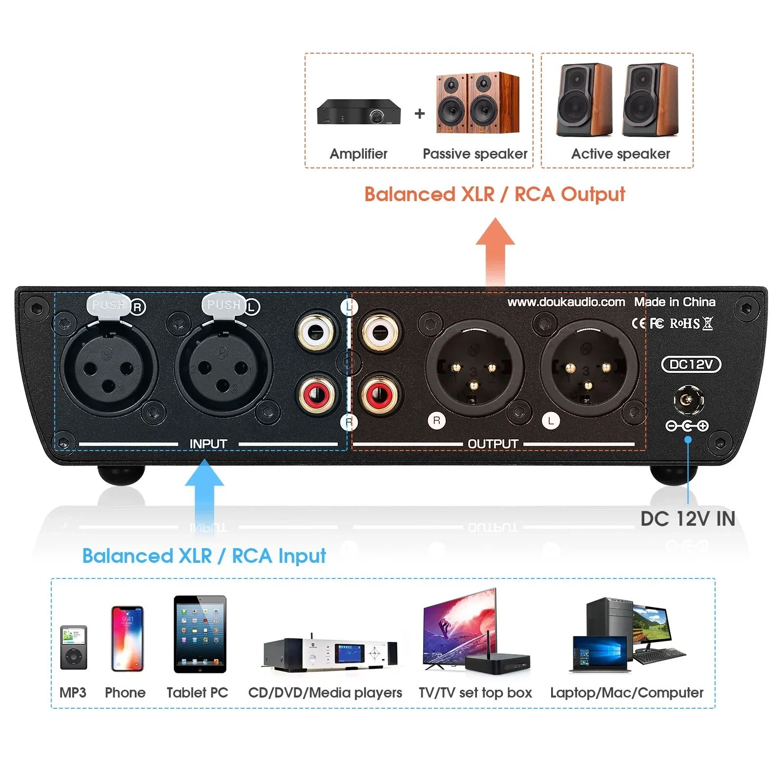 Douk Audio T7 Balanced EQ Preamplifier - view 2