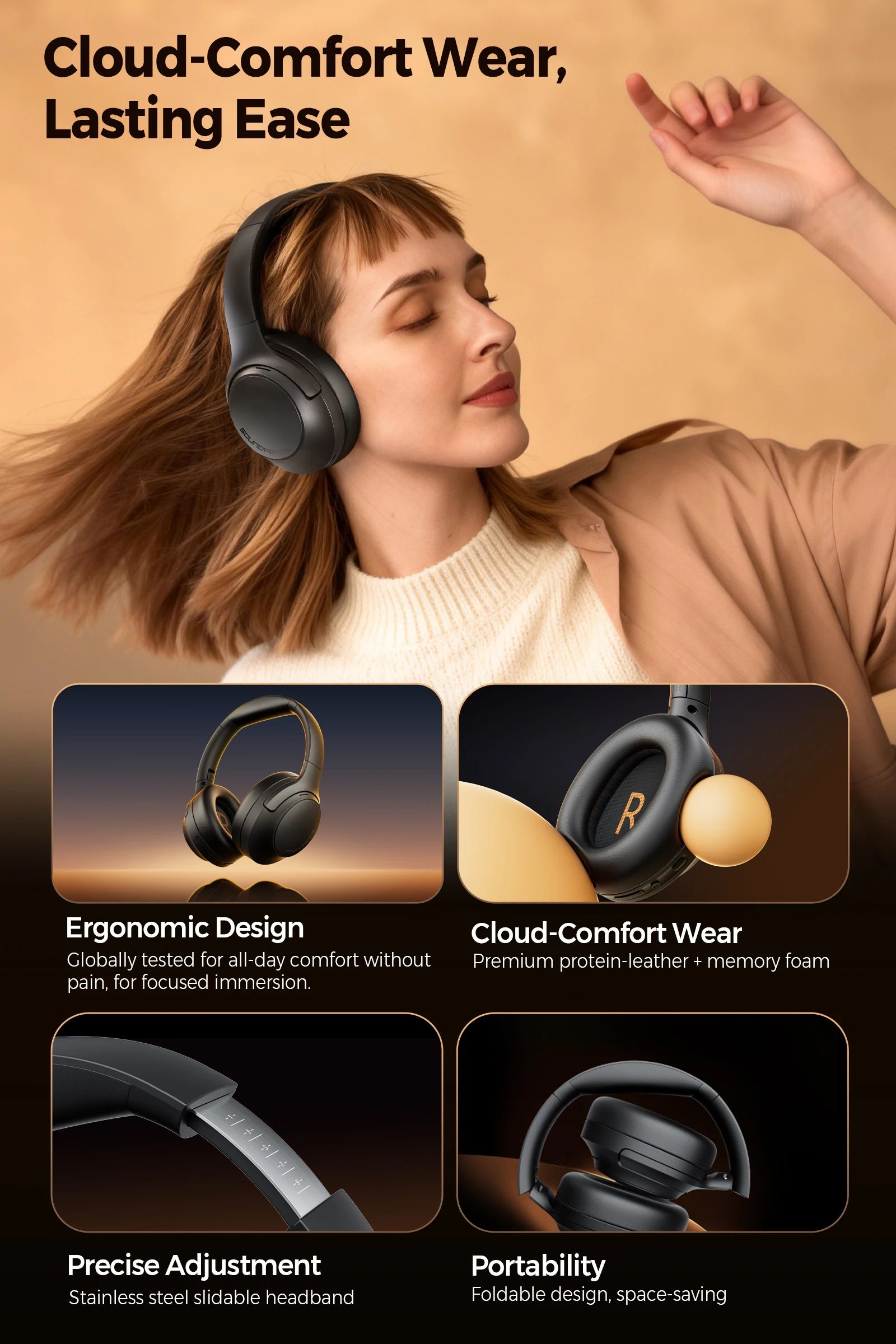 SoundPEATS Cove Pro Wireless ANC Headphones - view 5