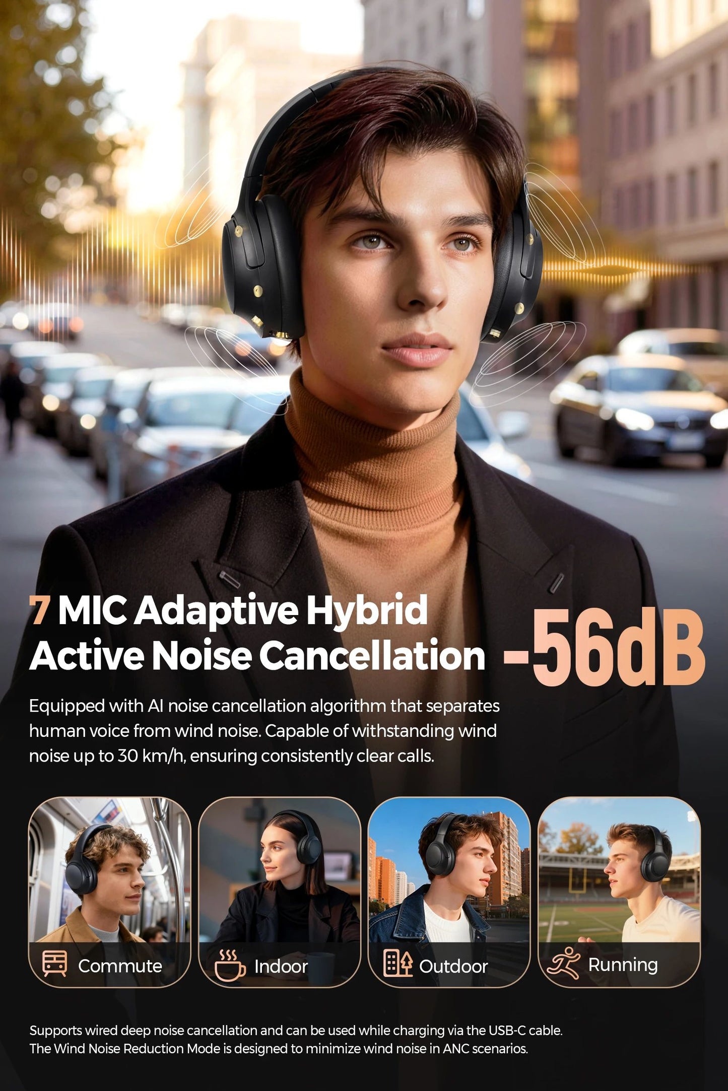 SoundPEATS Cove Pro Wireless ANC Headphones - view 3