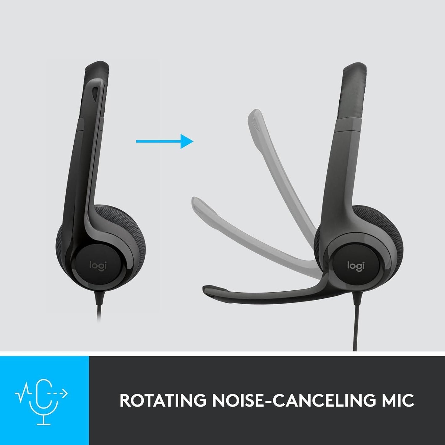 Logitech H390 USB Wired Computer Headset