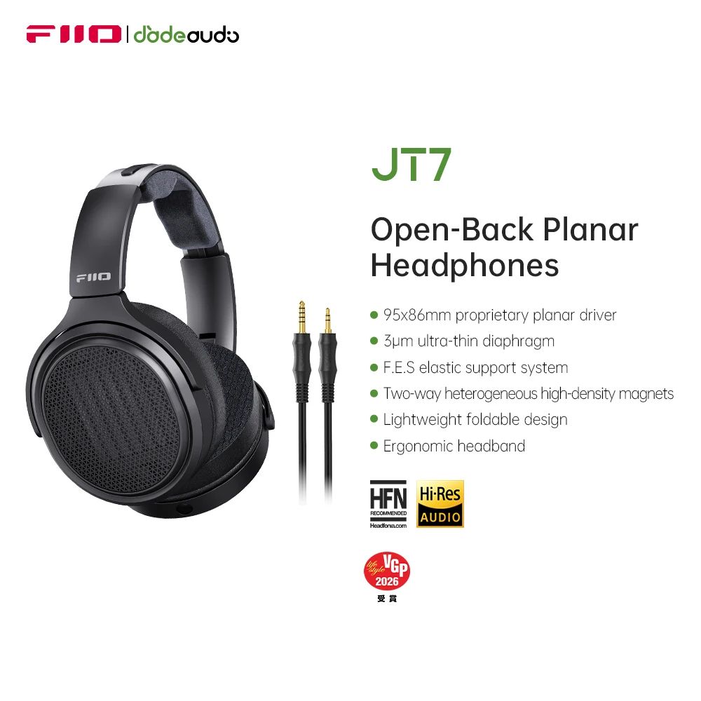 FiiO JT7 Planar Magnetic Headphones