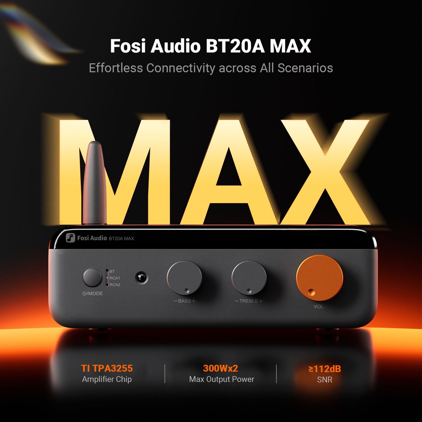 Fosi Audio BT20A MAX Bluetooth Stereo Amplifier