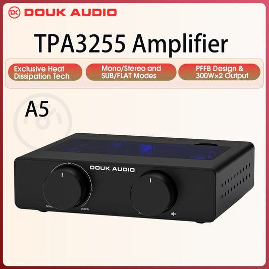 Douk Audio A5 Mini TPA3255 Power Amplifier