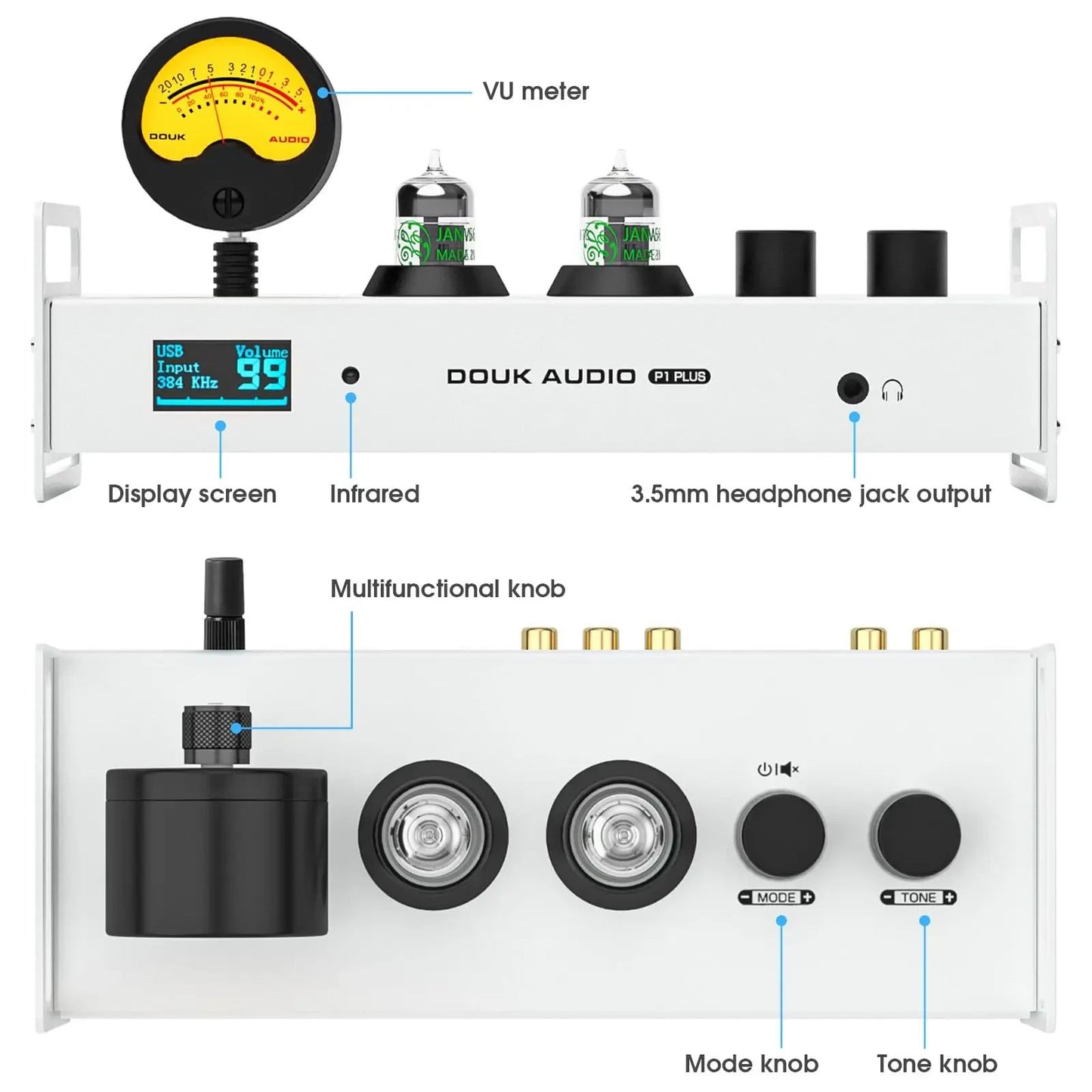 Douk Audio P1PLUS Tube Preamp USB DAC