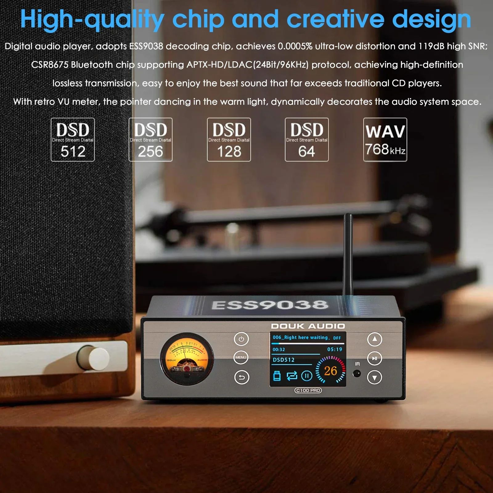 Douk Audio C100 PRO ES9038 Preamp Streamer - view 4