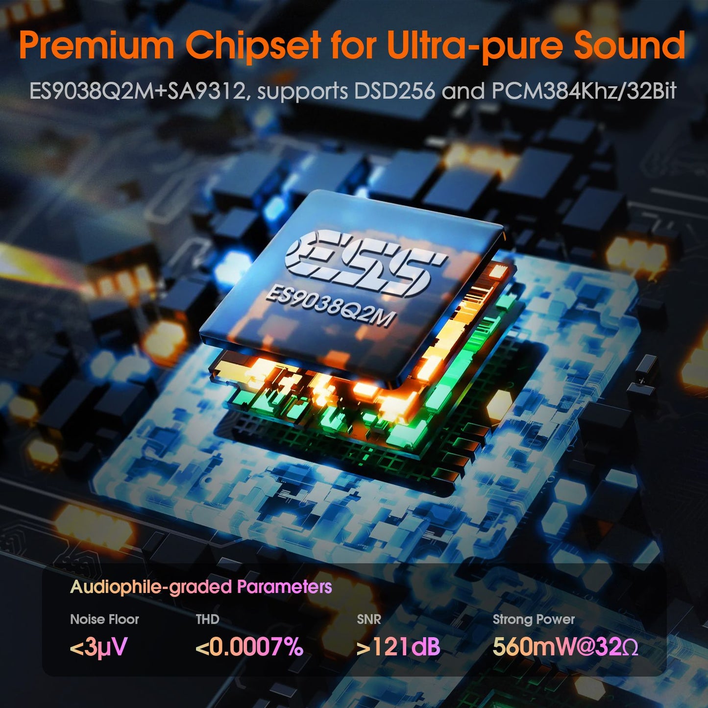 Douk Audio K5 USB DAC Headphone Amp - view 3