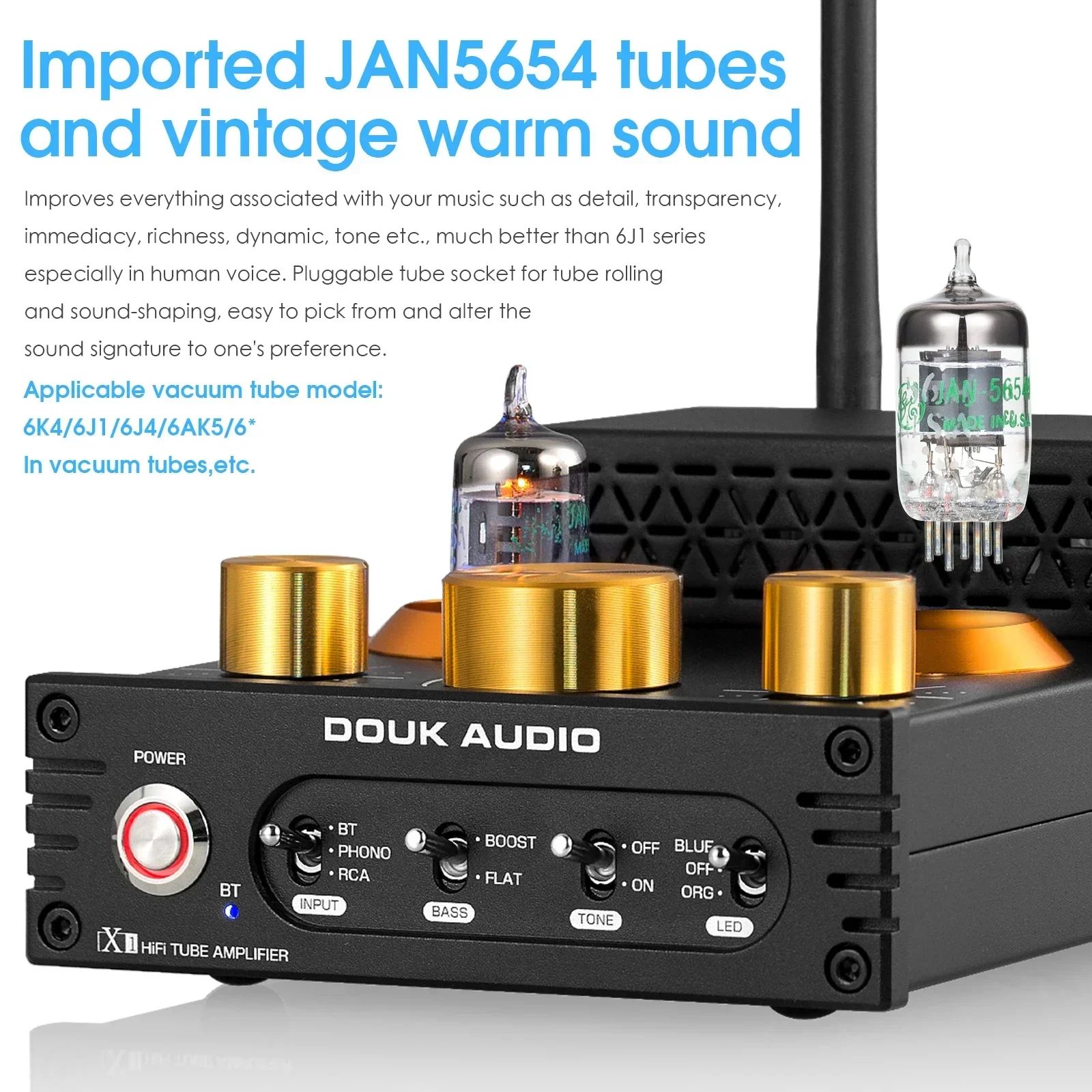 Douk Audio X1 Tube Amp Phono Preamp - view 4
