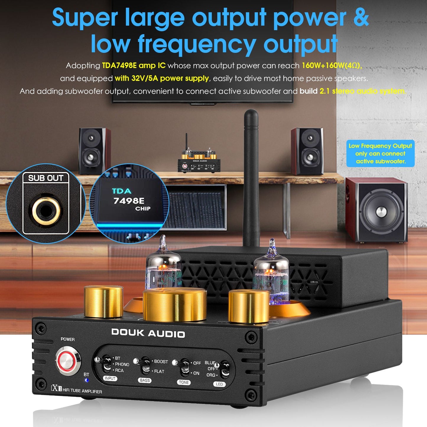 Douk Audio X1 Tube Amp Phono Preamp - view 5
