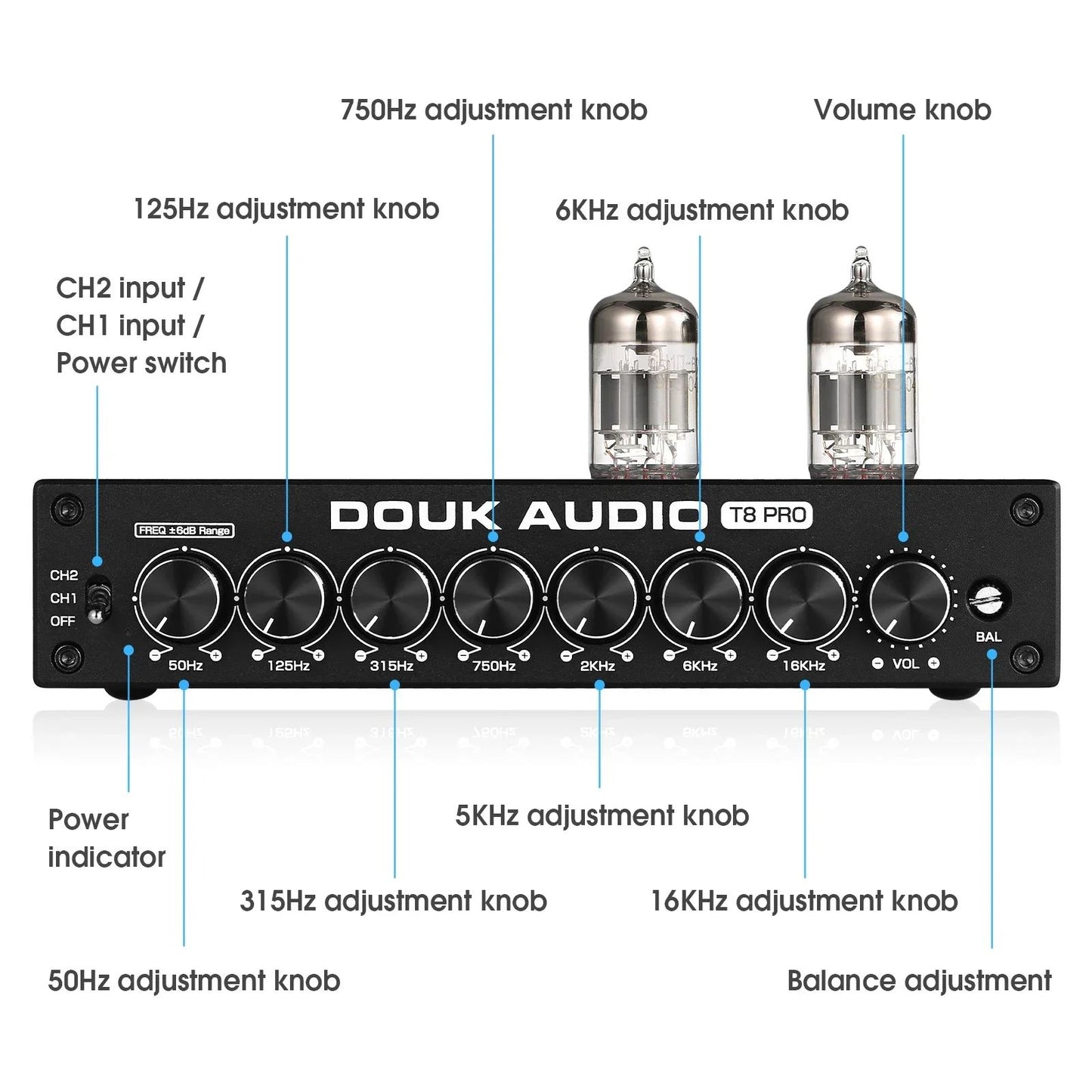 Douk Audio T8 PRO Tube Balanced Preamp