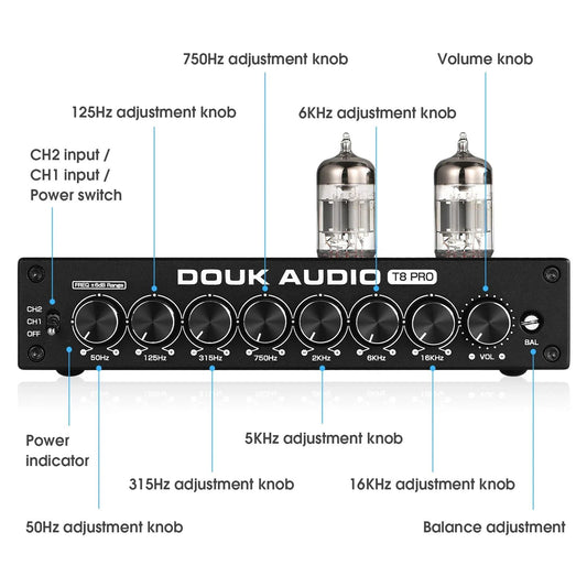 Douk Audio T8 PRO Tube Balanced Preamp