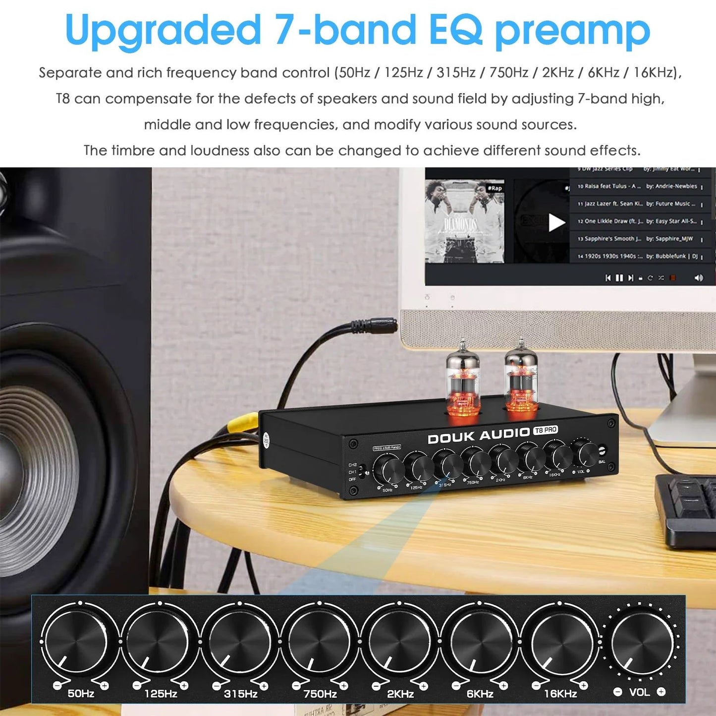 Douk Audio T8 PRO Tube Balanced Preamp - view 3