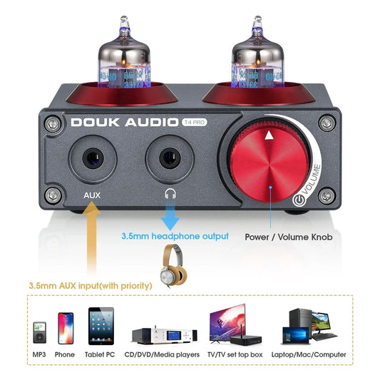 Douk Audio T4 PRO Mini Tube Preamplifier
