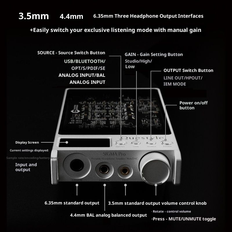 Questyle SIGMA Pro Portable DAC Amplifier