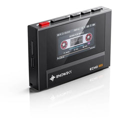 FiiO Snowsky Echo Mini portable music player, black, angled front view
